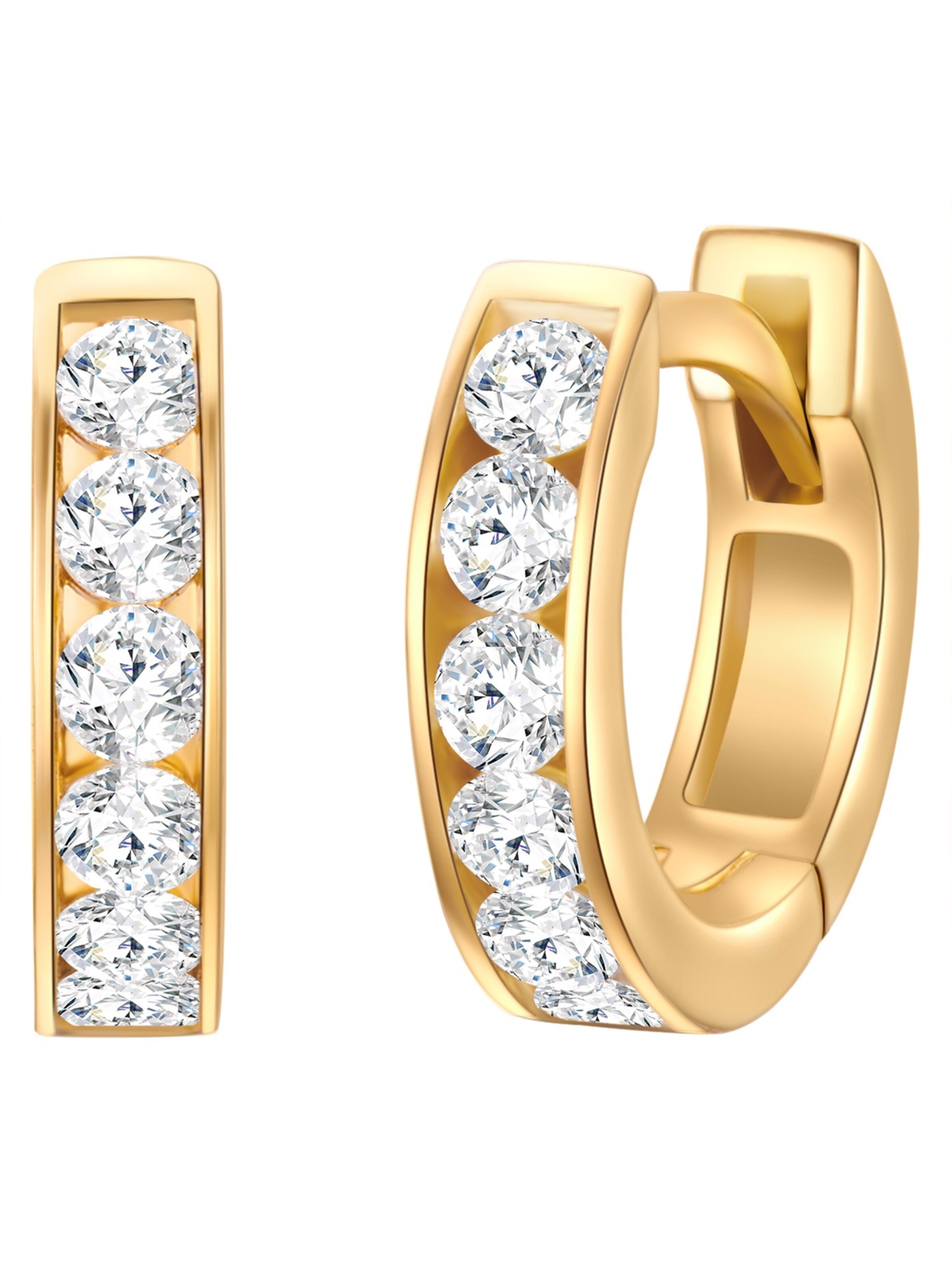 Trilani Oorbellen in Goud: voorkant