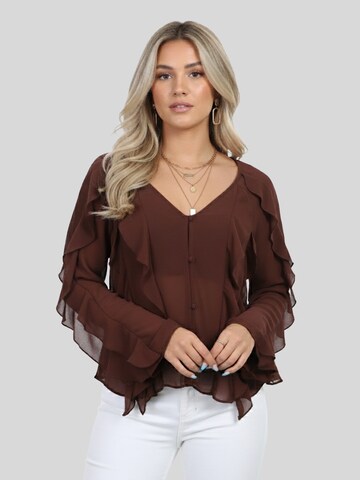 LapaPlus Bluse in Braun