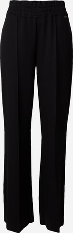 Wide leg Pantaloni con piega frontale di Herrlicher in nero: frontale
