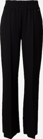 Herrlicher Wide leg Pleated Pants in Black: front