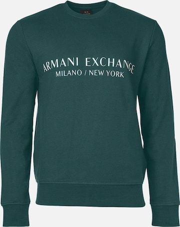 ARMANI EXCHANGE Sweatshirt in Green: front