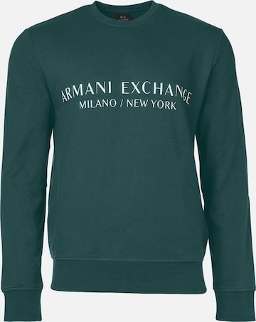 Felpa di ARMANI EXCHANGE in verde: frontale