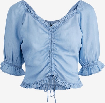 PIECES Blouse 'Vilma' in Blue: front