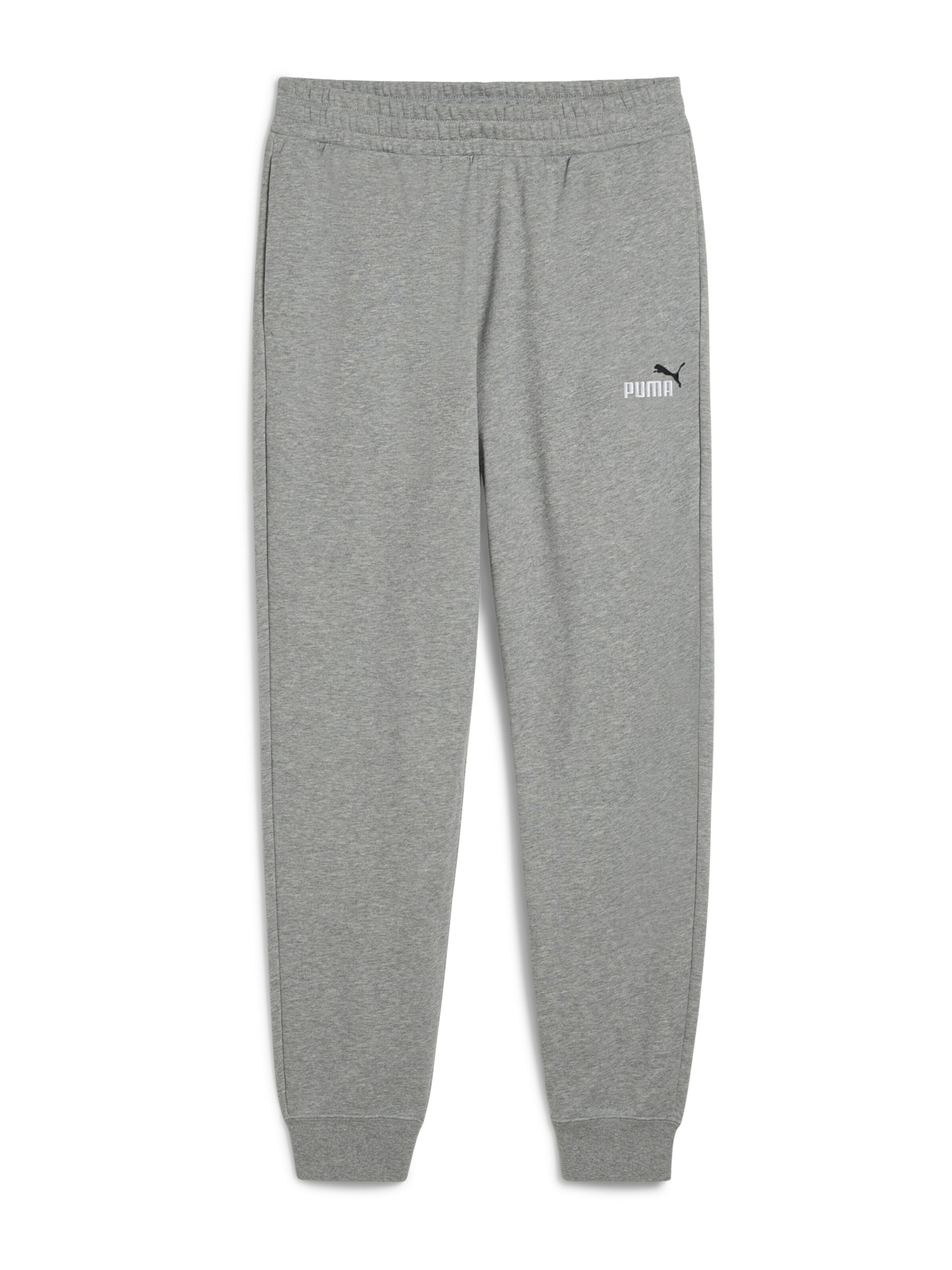 PUMA Tapered Workout Pants 'ESS No. 1' in Grey: front