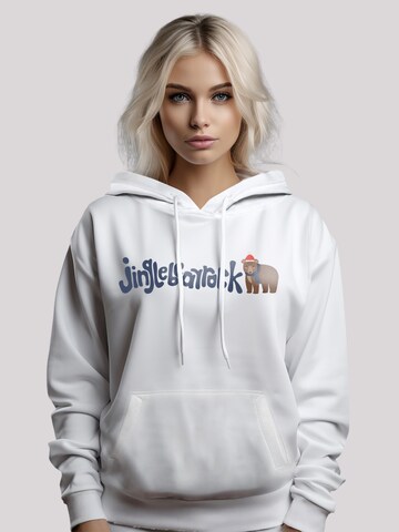 Sweat-shirt 'Christmas Jingle Bear Rock' F4NT4STIC en blanc : devant