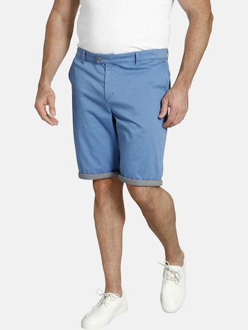 Charles Colby Loose fit Trousers ' Baron Cirk ' in Blue: front