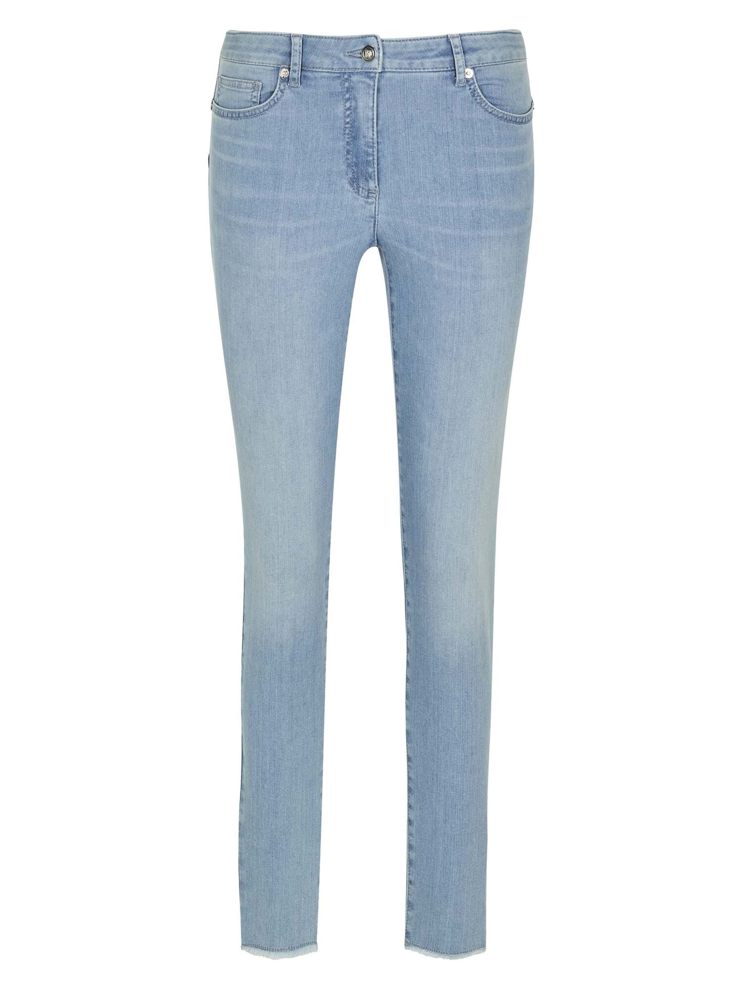 Coupe slim Jean MADELEINE en bleu : devant