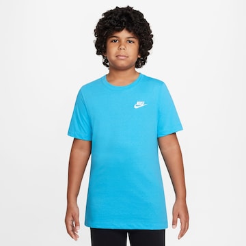Nike Sportswear Majica 'Futura' | modra barva: sprednja stran