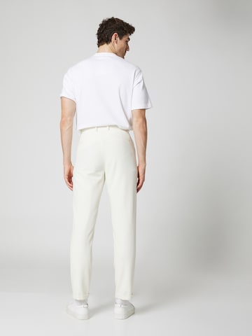 ABOUT YOU x Kevin Trapp Tapered Pleat-Front Pants 'Emil' in Beige