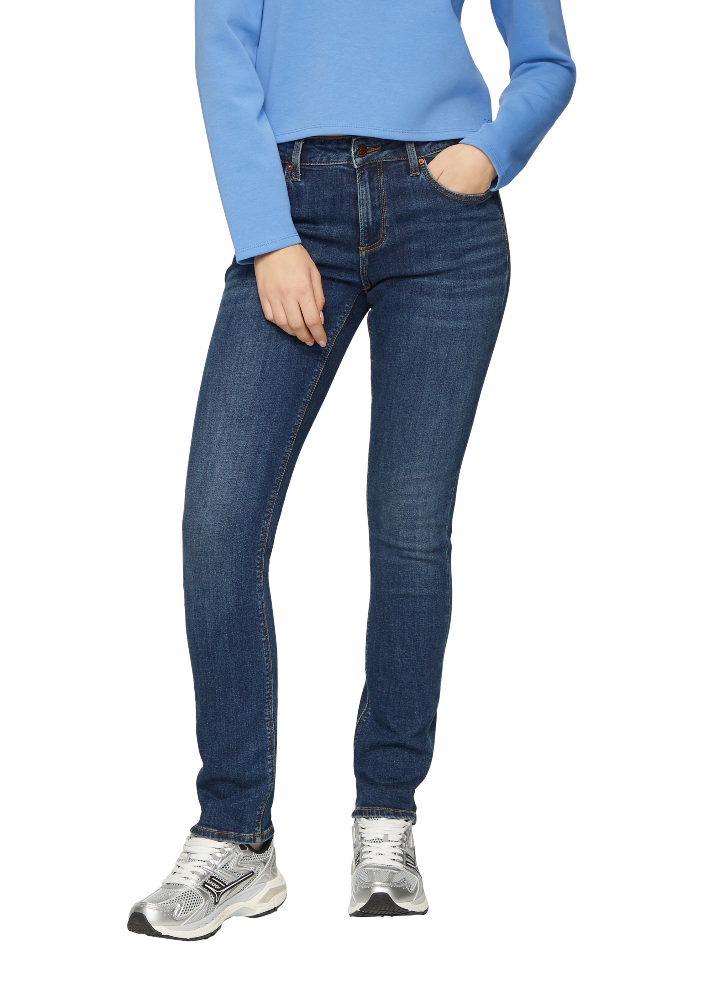 QS Slimfit Jeans 'Catie' in Blau: Vorderseite