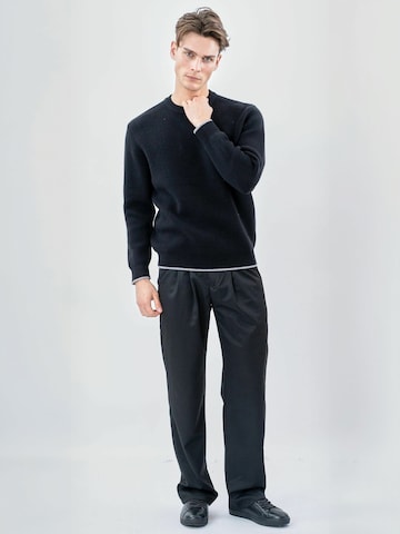 TEESHOPPEN Trui ' Crewneck ' in Zwart: voorkant