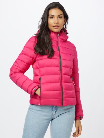 Superdry Winter Jacket 'Fuji' in Pink: front