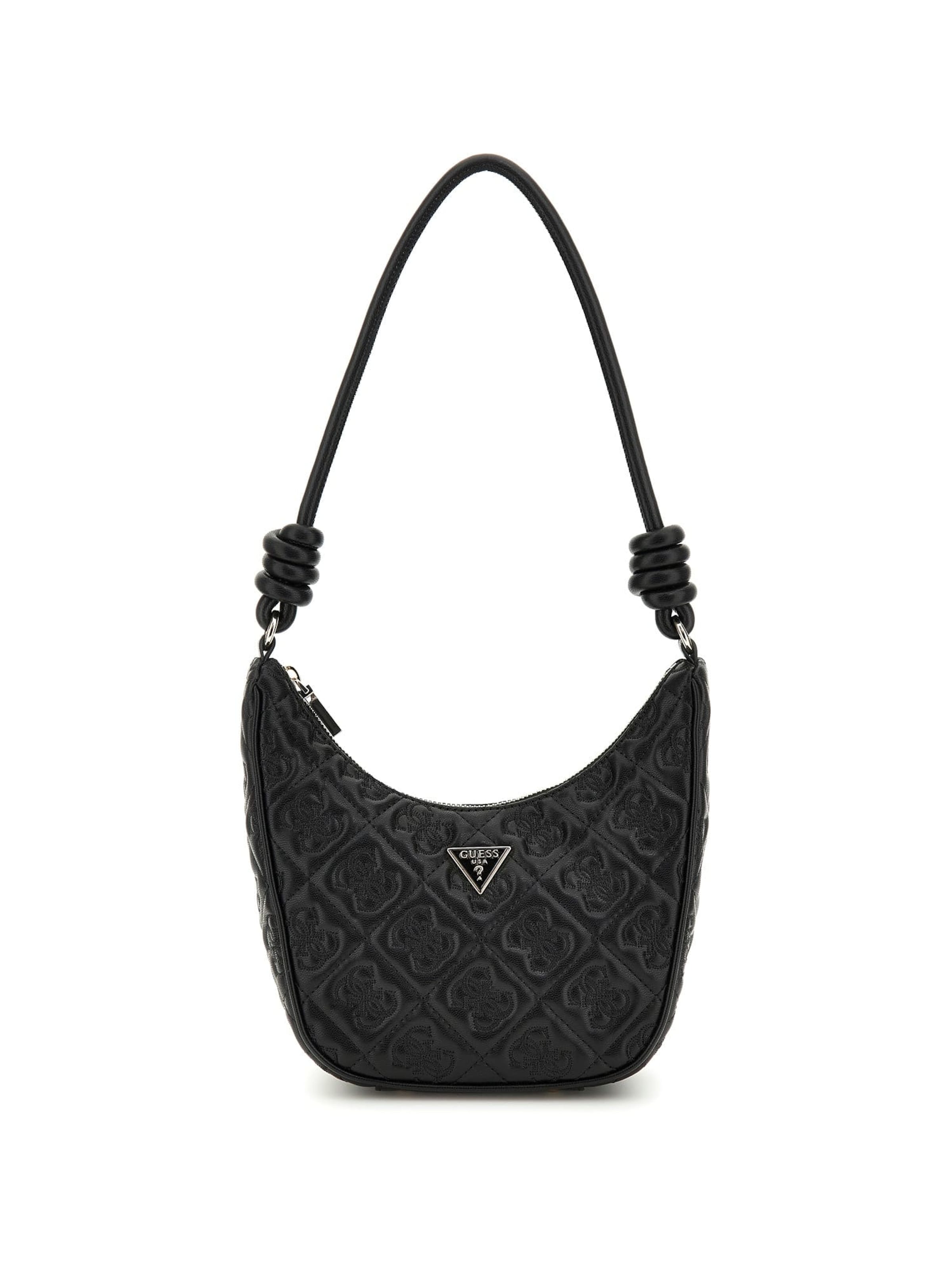 Sac bandoulière 'ADELASIA TOP ZIP SHOULDER BAG' GUESS en noir : devant