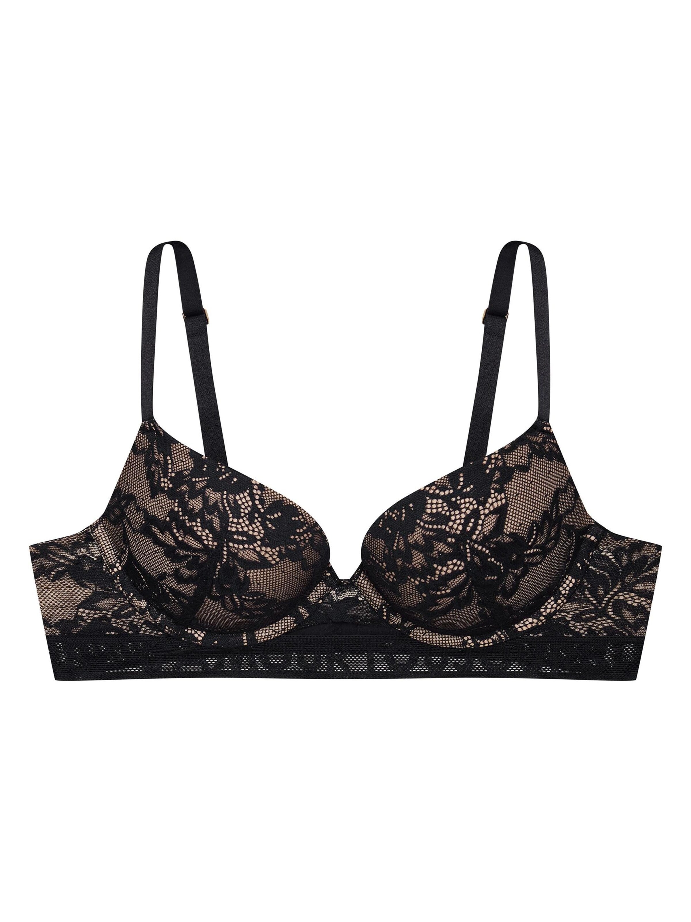 ESOTIQ - Push-up Sujetador 'Bisous' en negro