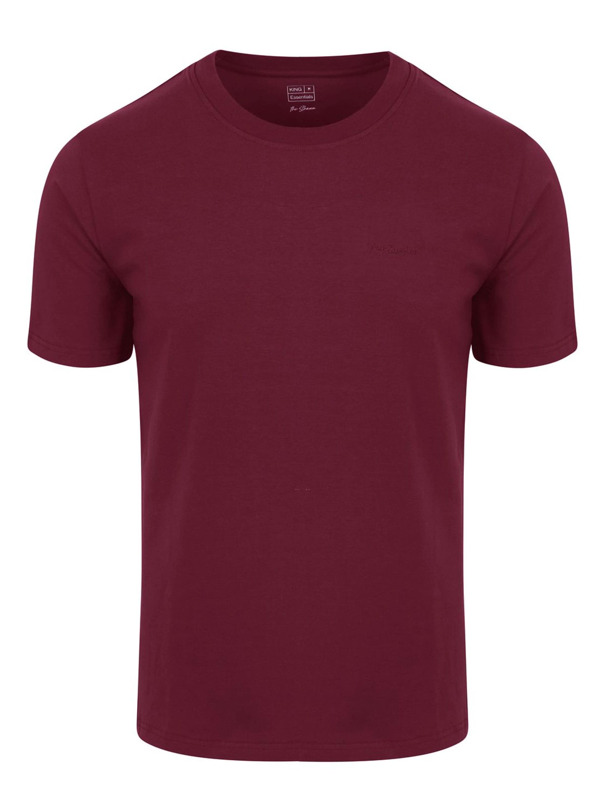 KING Essentials Shirt 'The Shawn'‌‌‌‌‌‌‌‌‌‌ in Rot: Vorderseite