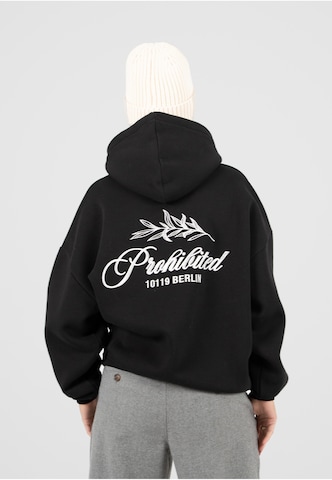 Sweat-shirt Prohibited en noir