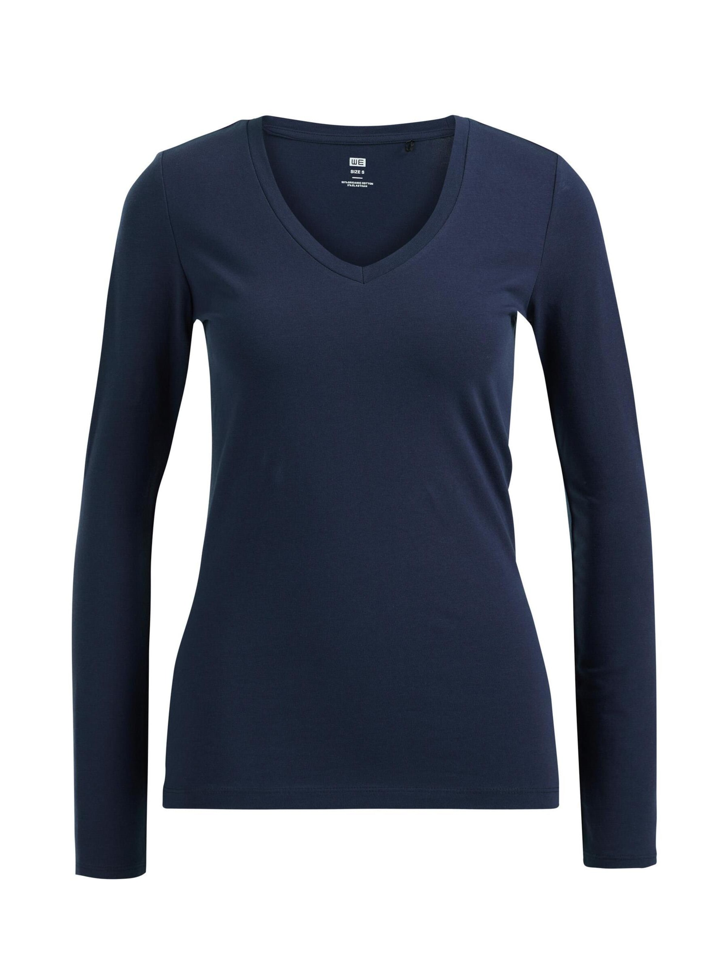 T-shirt WE Fashion en bleu : devant