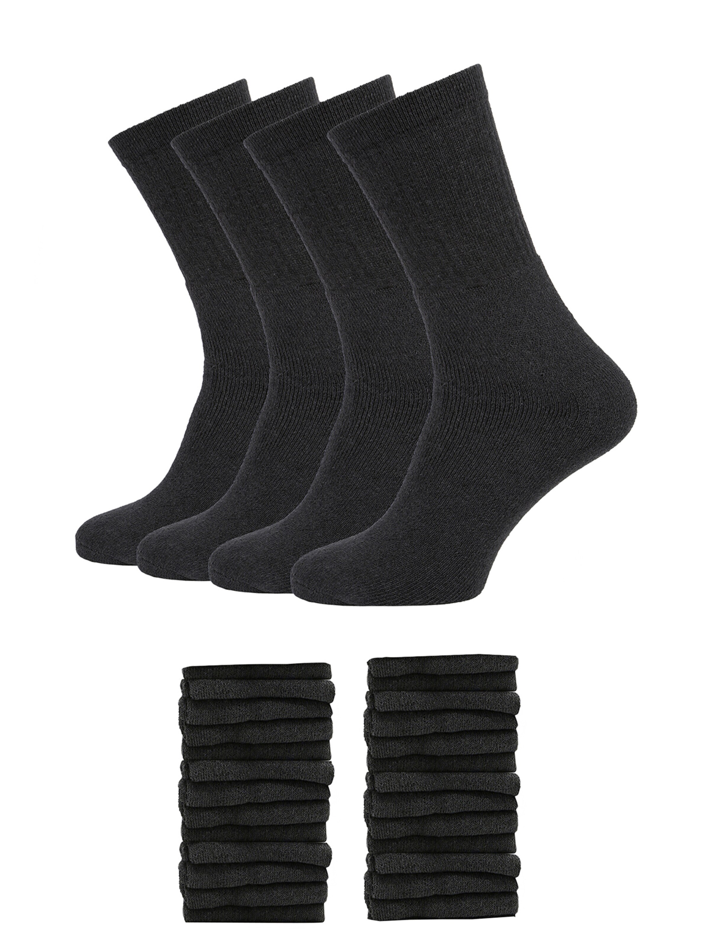 Albert Schäfer Socken in Schwarz: Vorderseite