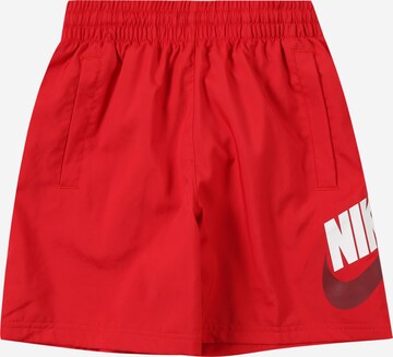 Nike Sportswearregular Hlače - crvena boja: prednji dio