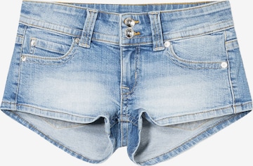 Bershka Regular Farkut värissä sininen: etupuoli