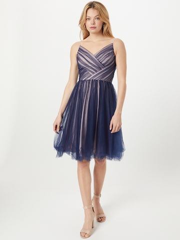 Chi Chi London Cocktail Dress in Blue: front