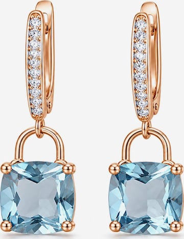 Secret Stones Ohrringe 'Elegance' in Blau: Vorderseite