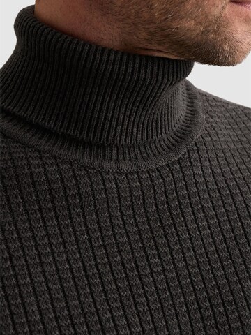 PME Legend Pullover 'Pullover in 100% cotton with high collar' in Grau