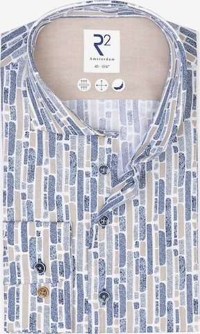 Coupe regular Chemise R2 Amsterdam en bleu : devant
