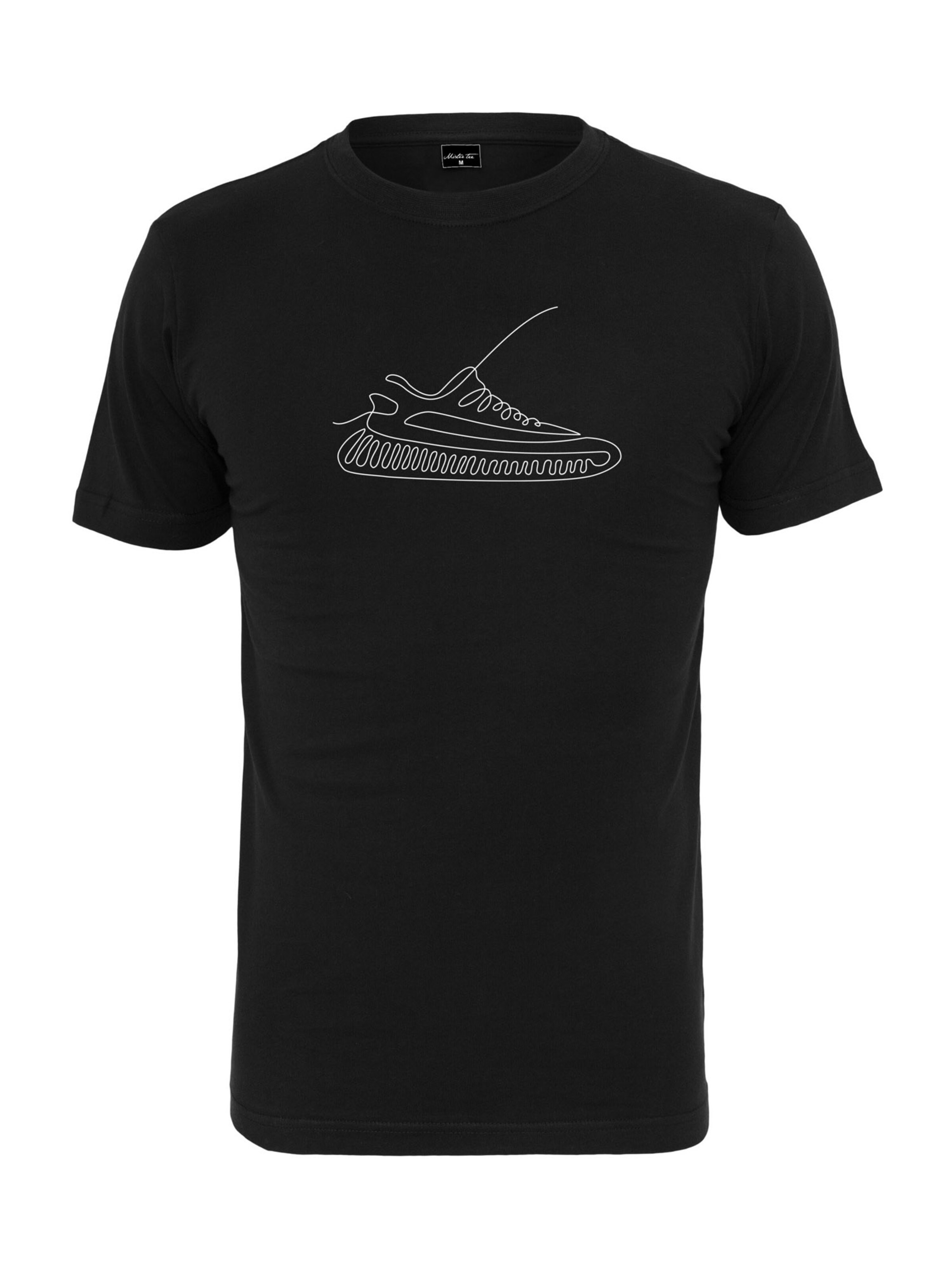 Coupe regular T-Shirt 'One Line Sneaker' Mister Tee en noir : devant