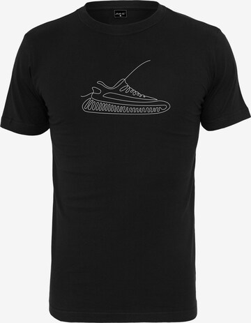 Mister Tee Regular fit Shirt 'One Line Sneaker' in Zwart: voorkant