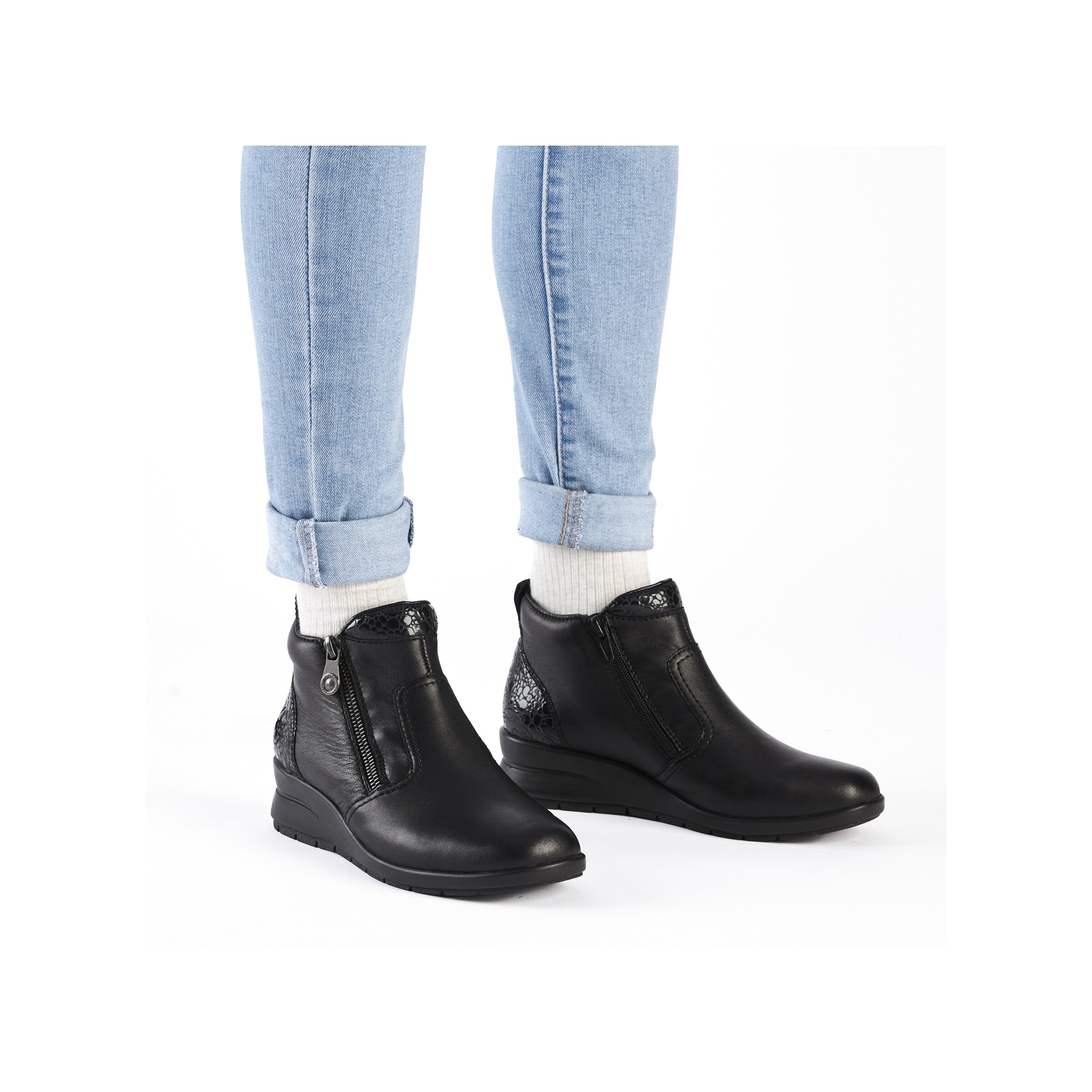 Boots 'L4861' Rieker en noir
