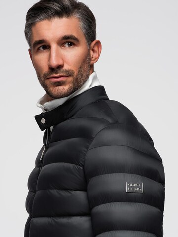 Veste mi-saison 'OM-JALP-0261' Ombre en noir
