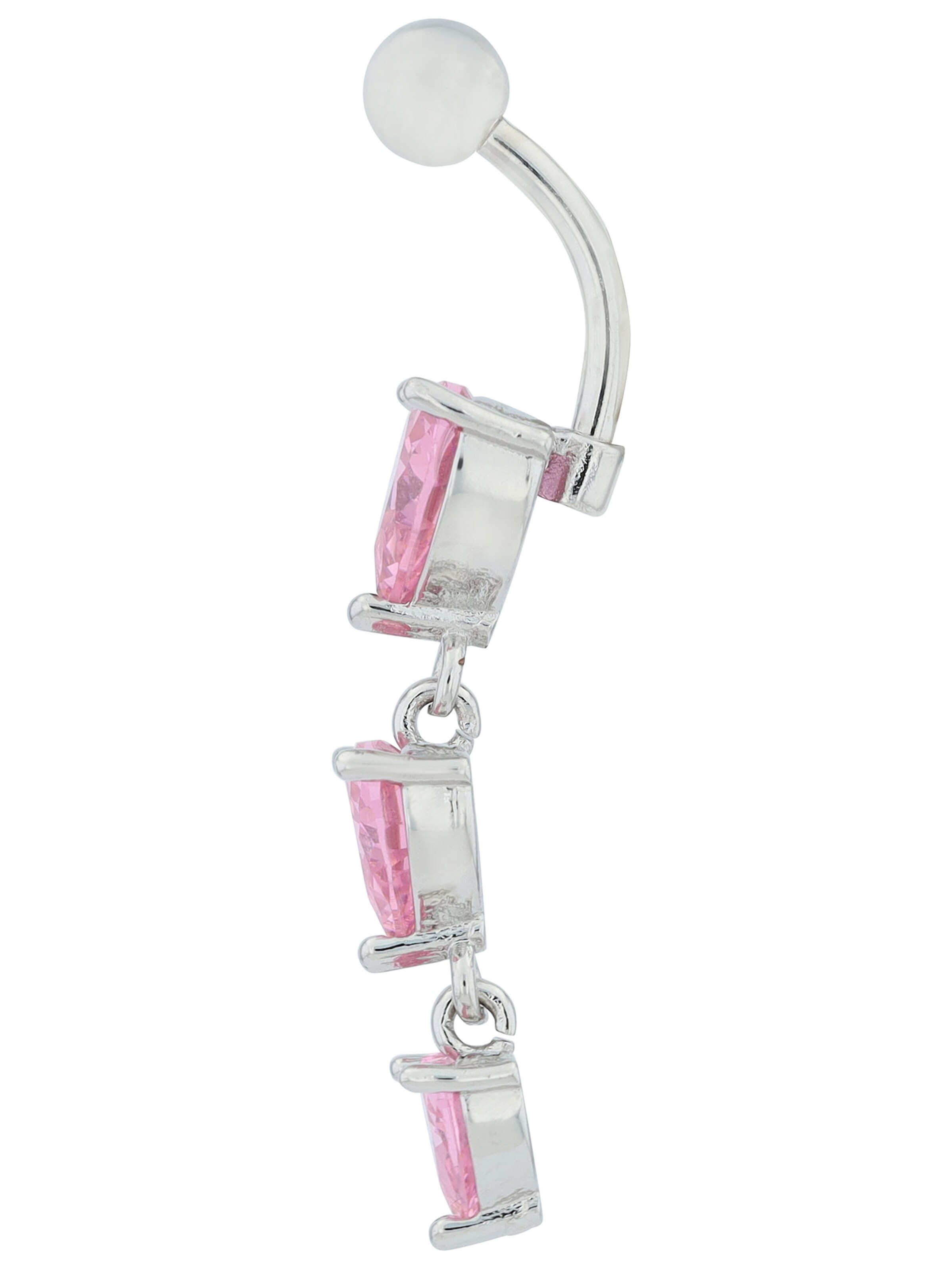 Akzent Piercings 'Zirkonia' in Silver