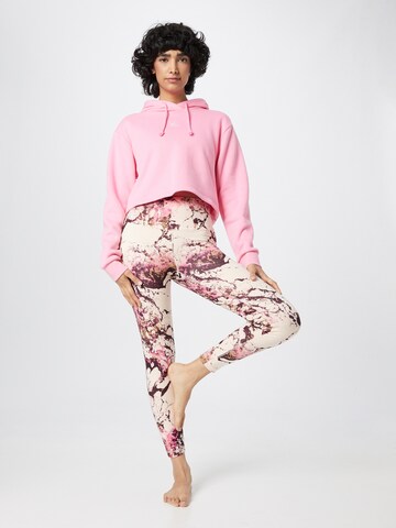 ADIDAS PERFORMANCE Skinny Sportovní kalhoty 'Essentials Print' – béžová