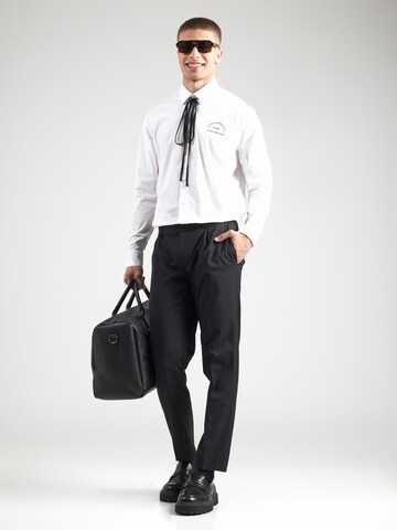 regular Pantaloni con pieghe di Karl Lagerfeld in nero