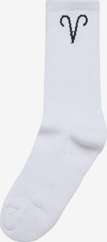 DEF Socks 'Zodiac' in White: front