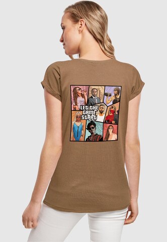 T-shirt 'Grand Collage' Merchcode en marron