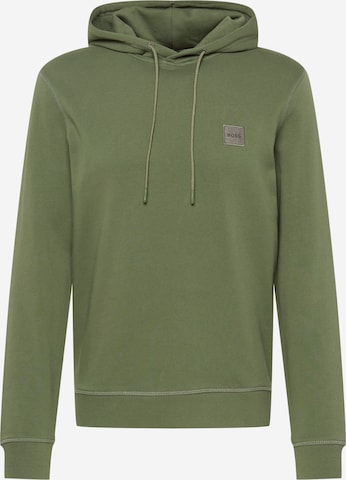 BOSS Casual Sweatshirt 'Wetalk' in Grün: front