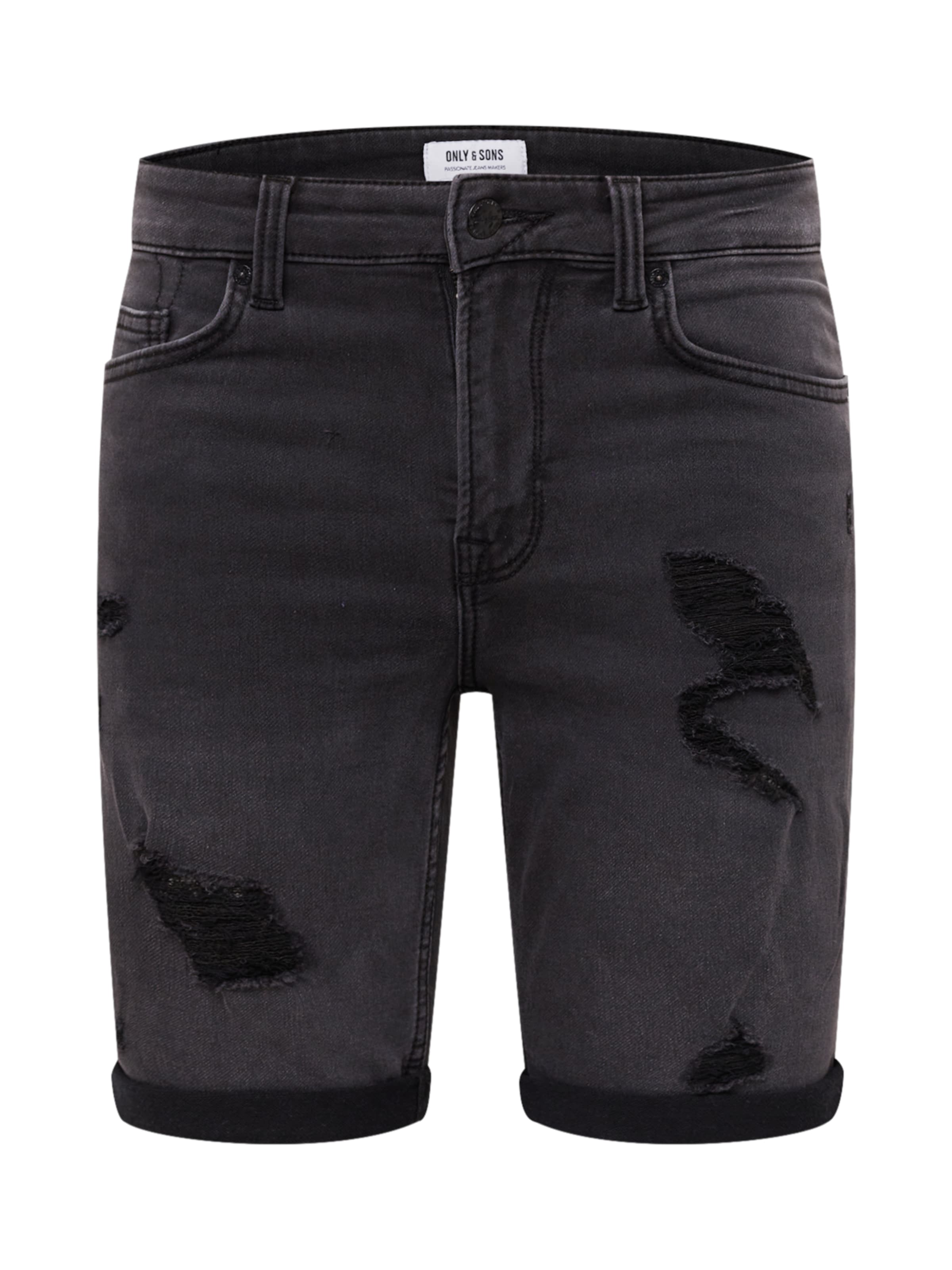 Only & Sons - regular Vaquero 'Ply' en negro: frente