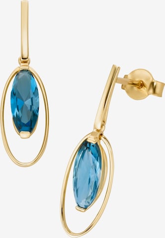 Boucles d'oreilles Luigi Merano en bleu : devant