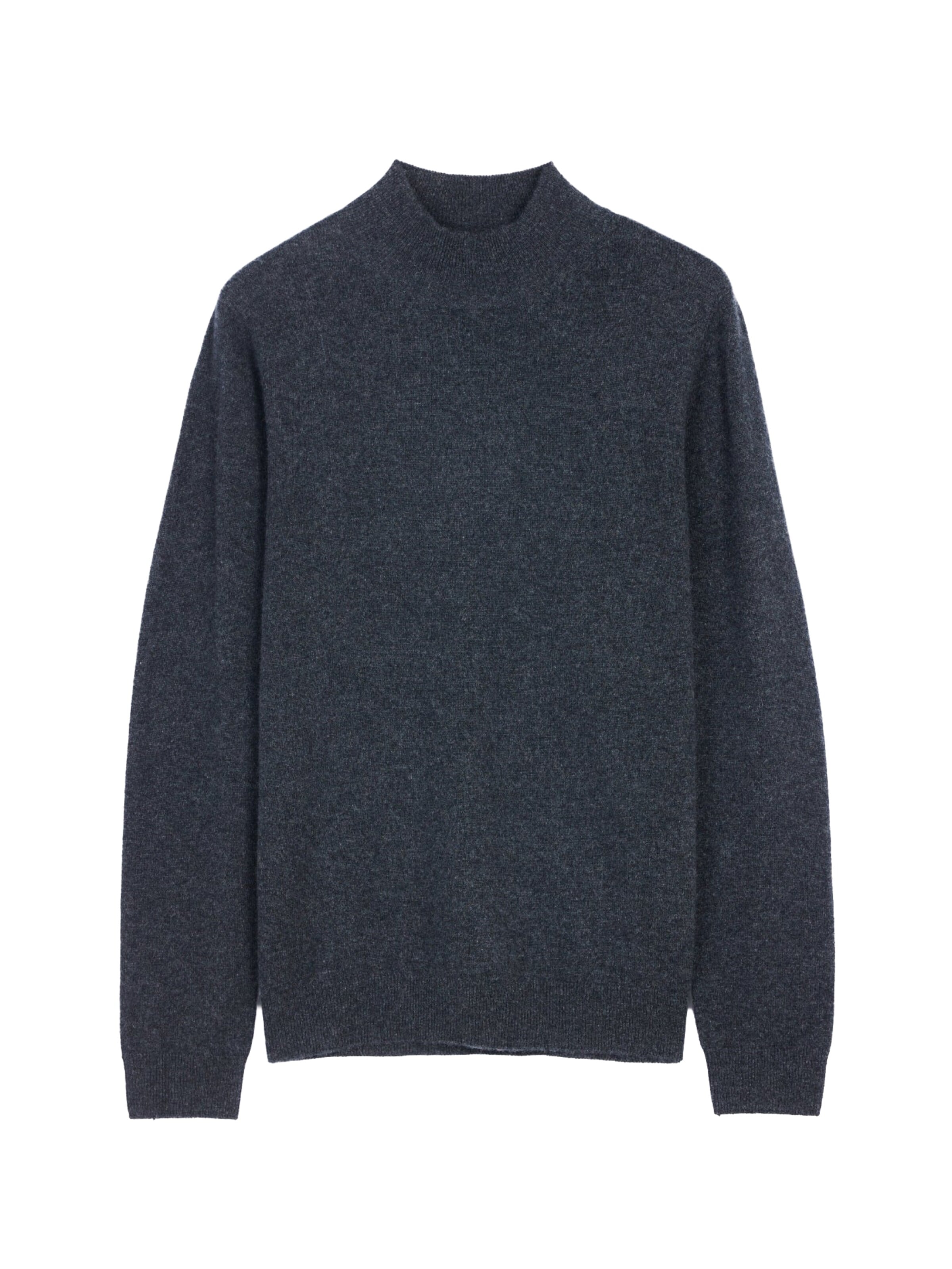 GOBI Cashmere - Jersey 'Women's Essential Cashmere Mock Neck Sweater' en gris: frente