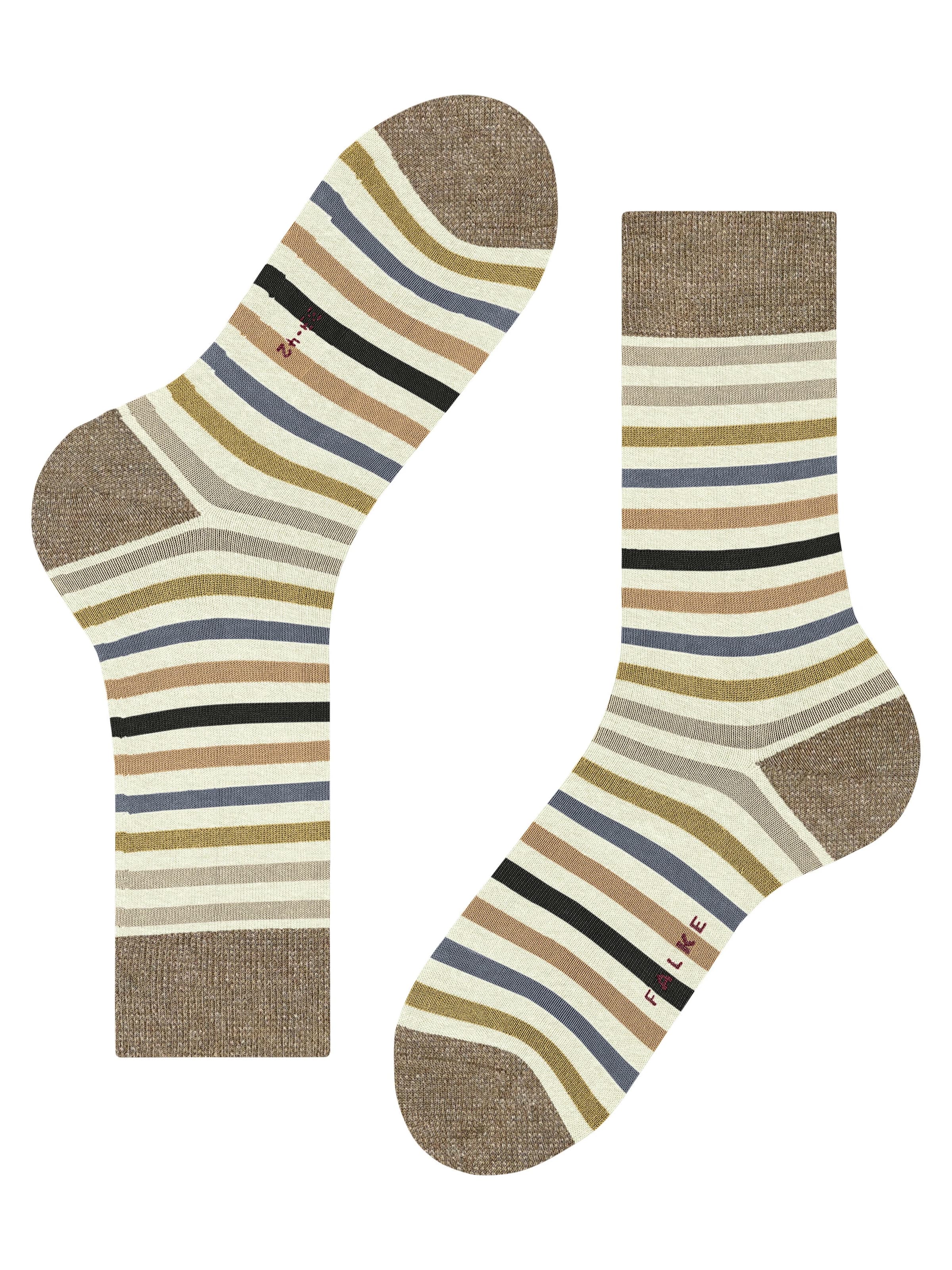 FALKE Socken 'Tinted Stripe'‌‌‌‌‌‌‌ in Weiß
