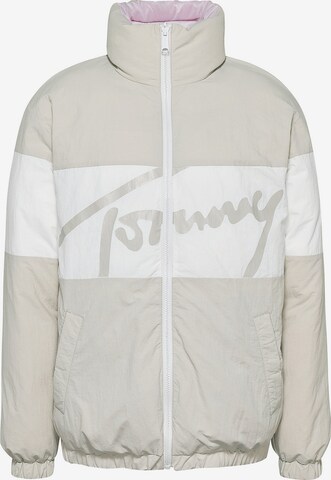 Tommy Jeans Winterjas in Grijs: voorkant