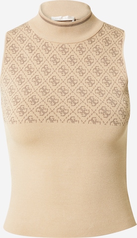 Tops en tricot 'LISE' GUESS en marron : devant