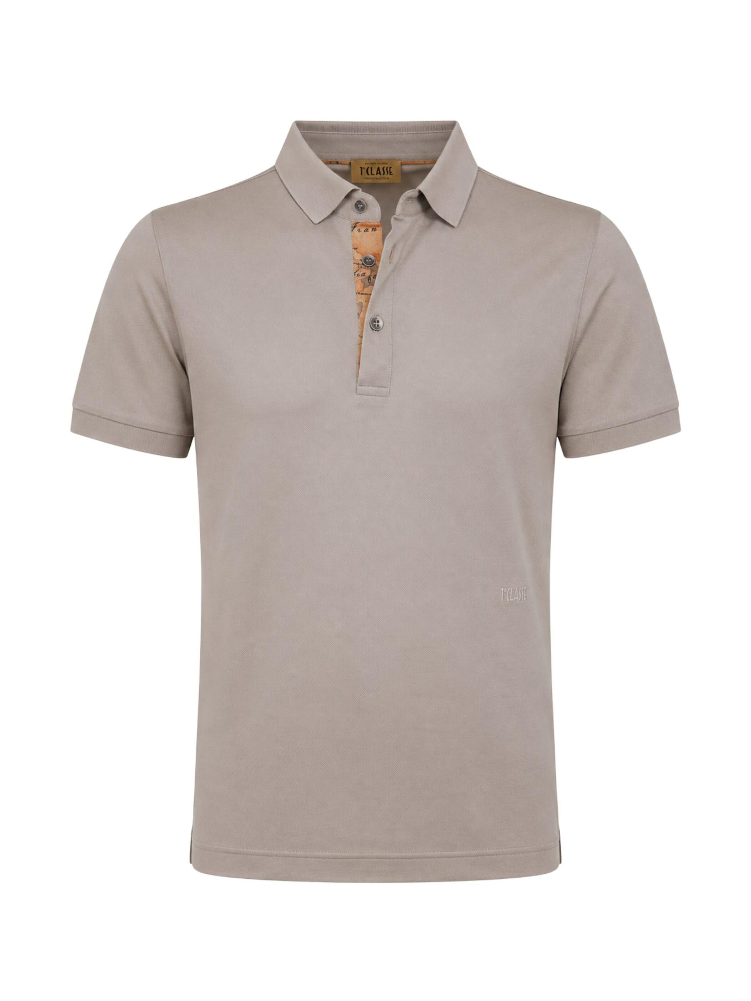 T-Shirt 'SHORT SLEEVE POLO SHIRT' Alviero Martini en gris : devant