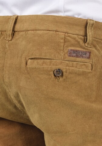 INDICODE JEANS Regular Hose 'Denver' in Beige