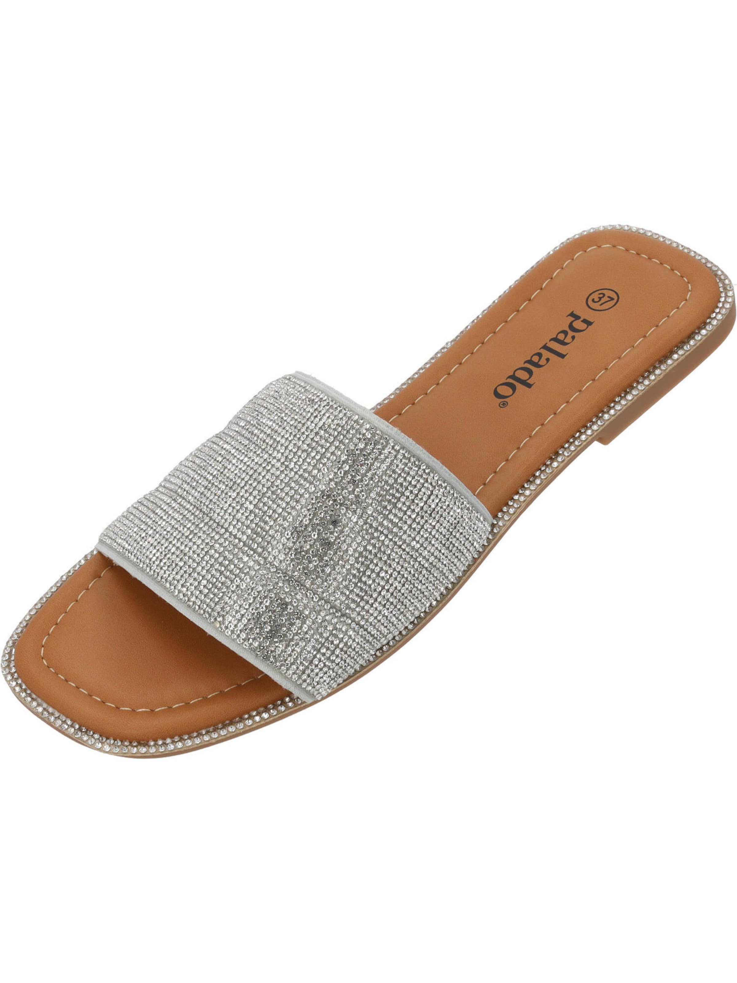 Palado Mule 'Verido' in Silver: front