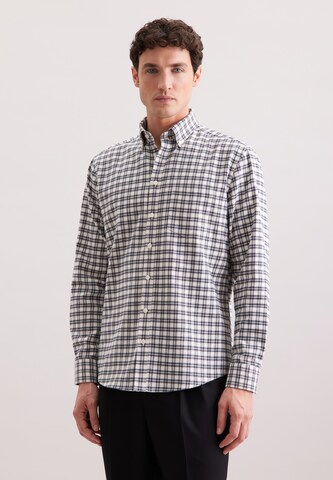Coupe regular Chemise SEIDENSTICKER en gris : devant