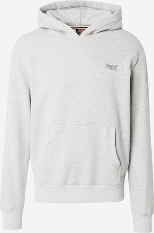 Superdry Mikina 'Essential' – šedá: přední strana