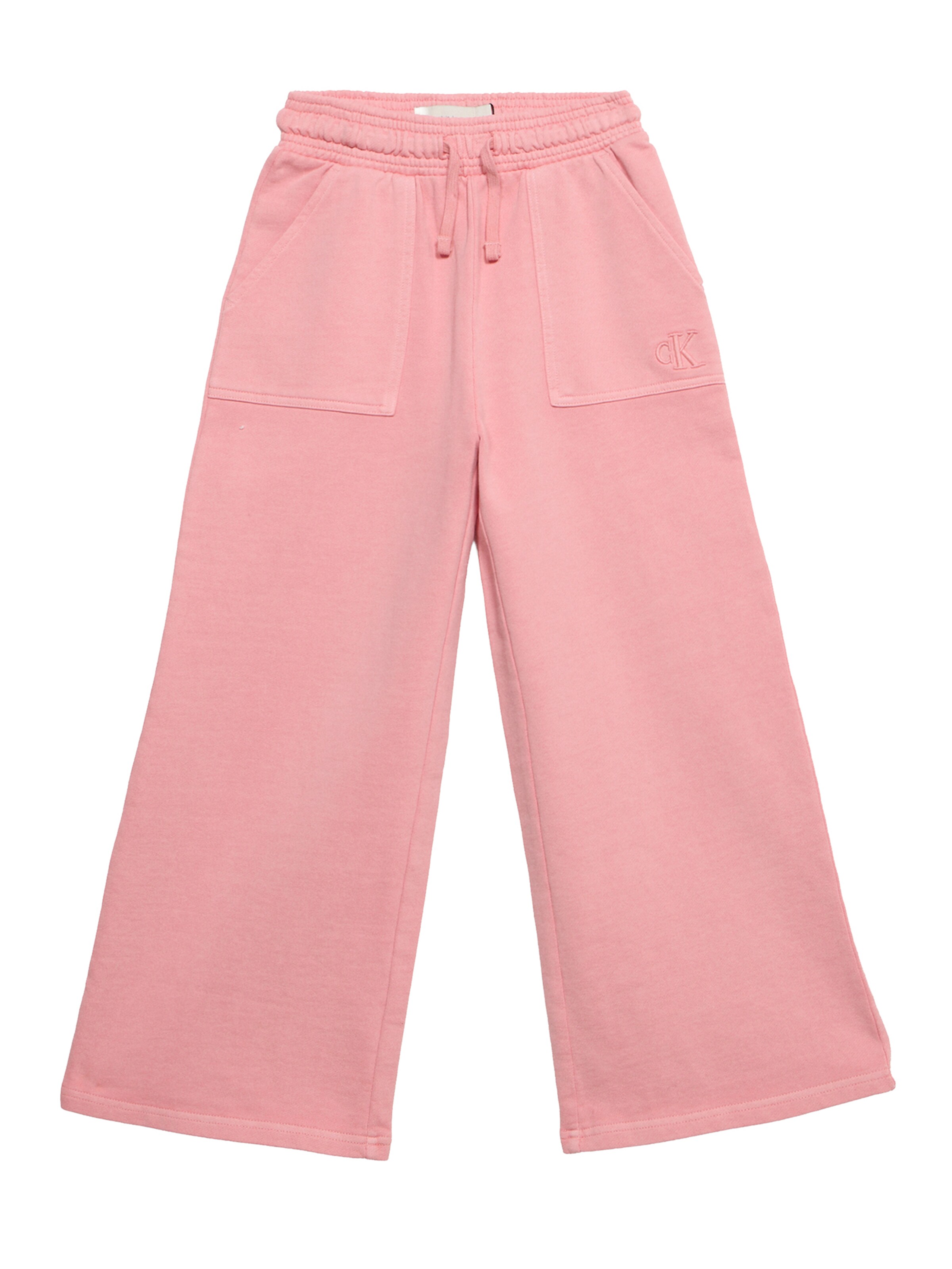 Calvin Klein Jeans Wide leg Παντελόνι σε ροζ: μπροστά